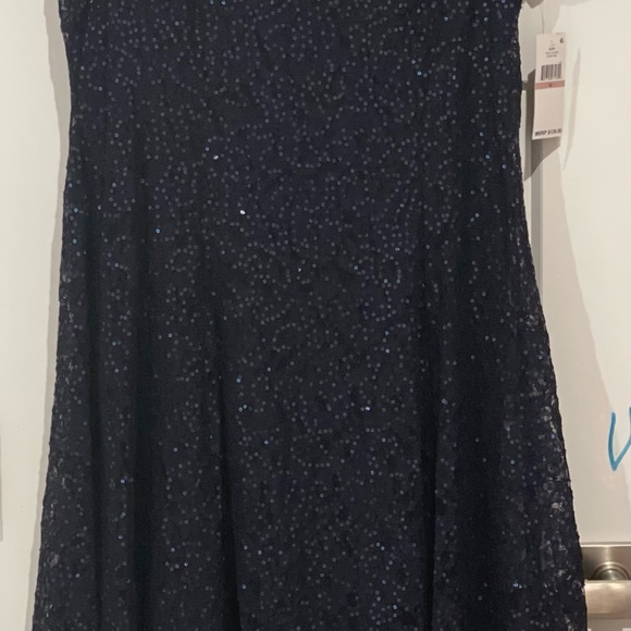 NWT SLNY Sequin Lace Midi Dress - Picture 5 of 10